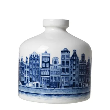 Canal house scene vase