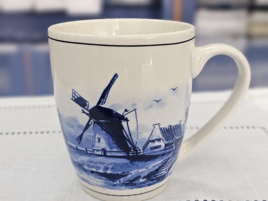 Delft Blue Windmill Mug
