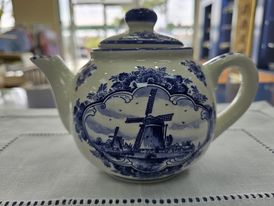 Delft Blue Windmill Teapot