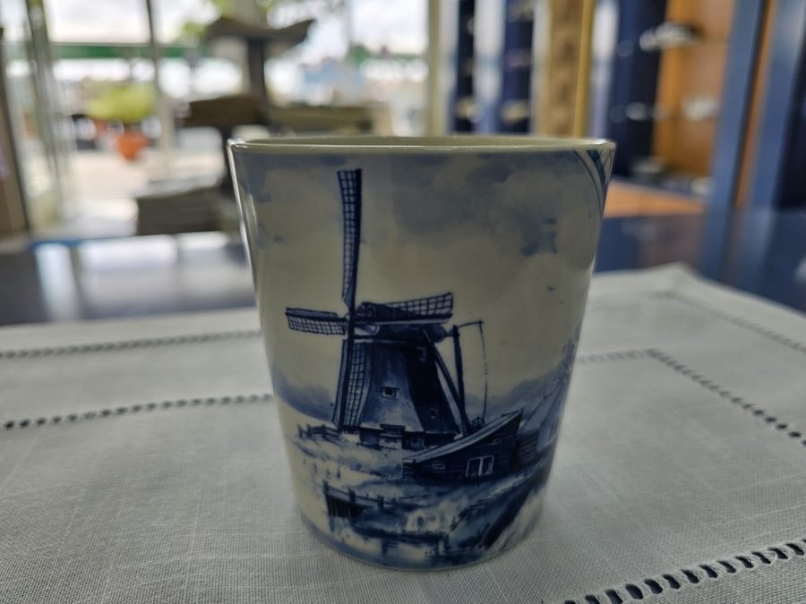 Delft Blue Windmill Tumbler