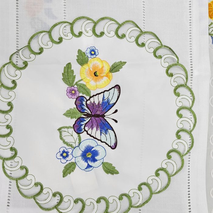 Pansy & Butterfly Doily